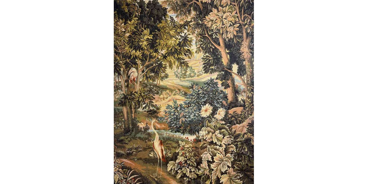 Gobelín Tapisserie Verdure aux Oiseaux